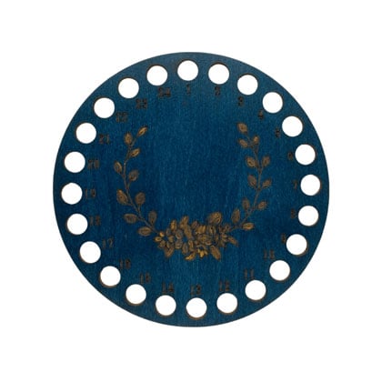 Round Mouliné Organizer - Blu