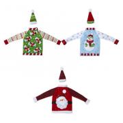 Copribottiglie in feltro - maglione natalizio