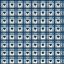 Checkered Hearts - Old Blue