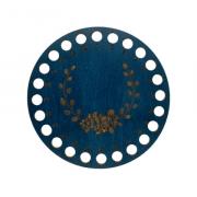 Round Mouliné Organizer - Blu