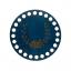 Round Mouliné Organizer - Blu