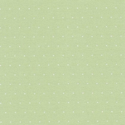 Murano Lugana 32ct. - Mini Dots - Verde / Bianco