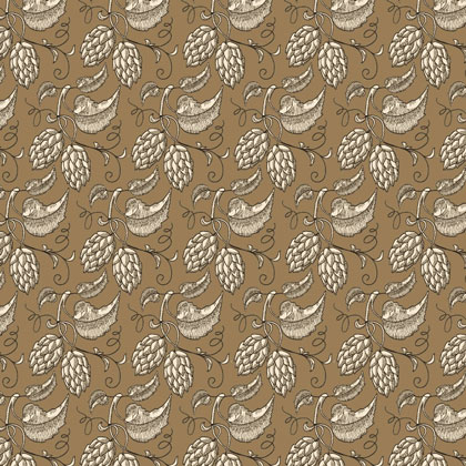 Country French - Fantasia vegetale in marrone
