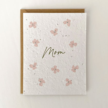 Biglietto di auguri piantabile - Floral Mom