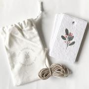 Etichette piantabili per pacchetti regalo - Holiday Florals