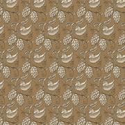 Country French - Fantasia vegetale in marrone