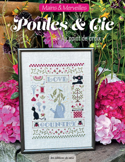 Poules & Cie au point de croix