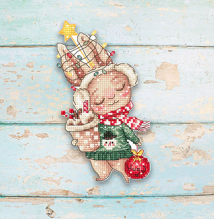 Christmas Rabbit Ornament