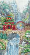 Waterfall temple