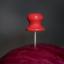 Puntine con testina di legno rosse