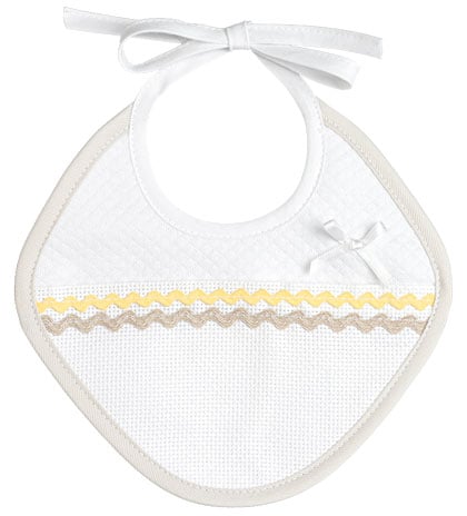 Bavaglino a rombo - Baby Bear - Tortora