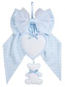 Fiocco Nascita - Pois Baby Bear - Cielo