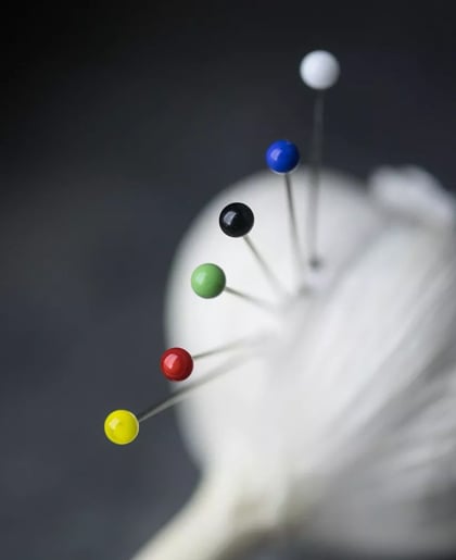 Spilli testa di vetro