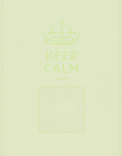 Asciugapiatti - Keep Calm - Verde