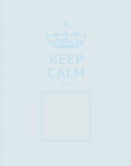 Asciugapiatti - Keep Calm - Azzurro