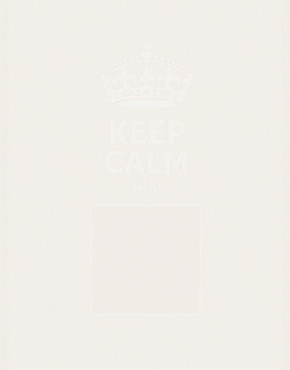 Asciugapiatti - Keep Calm - Bianco