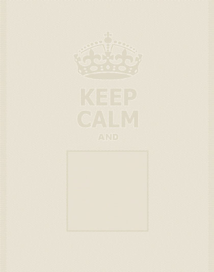 Asciugapiatti - Keep Calm - Naturale