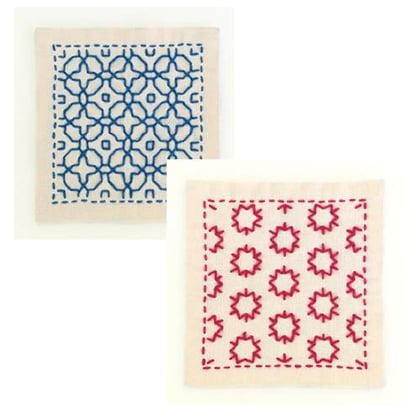 Kit Olympus Sashiko - Blu e rosso