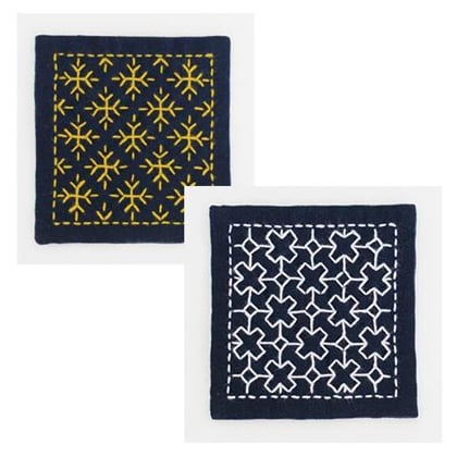 Kit Olympus Sashiko - Bianco e giallo