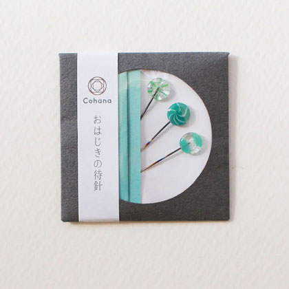 Ohajiki Sewing Pins - Verde