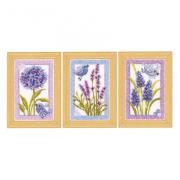 Uccellino con fiori set di 3