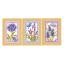 Uccellino con fiori set di 3