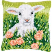 Cuscino: Agnello tra i fiori