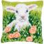 Cuscino: Agnello tra i fiori