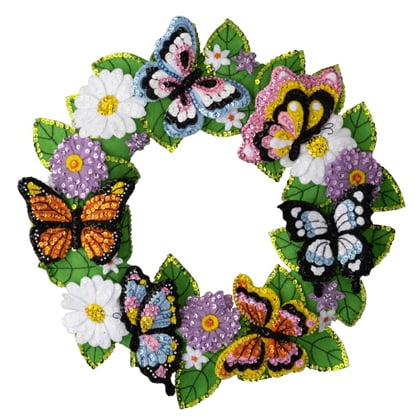 Butterfly Bliss - Kit Ghirlanda in feltro
