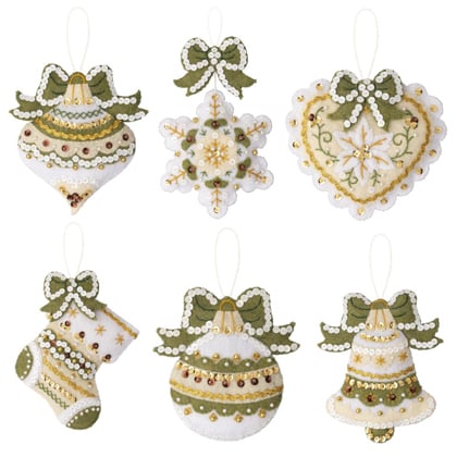 Kit decorazioni in feltro - Holiday Glitz