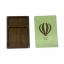 Astuccio di legno - Mongolfiera verde