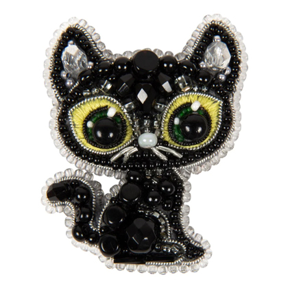 Spilla - Gatto nero