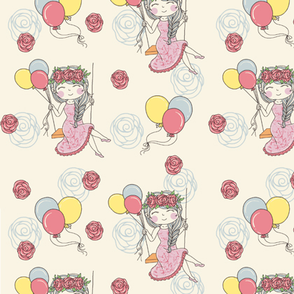 Lila sull\'altalena