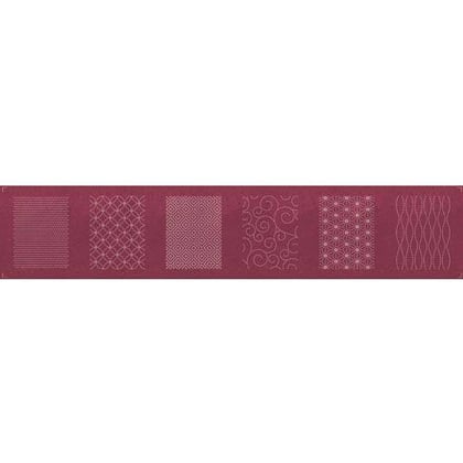 Set 4 riquadri tessuti giapponesi - Rosso