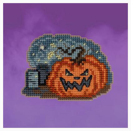 Seasonal Ornament: Graveyard Pumpkin