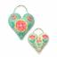 Kit feltro - 2 Piccoli cuori floreali folk art