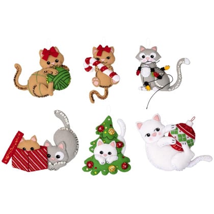 Kit decorazioni in feltro - Frisky Kitties