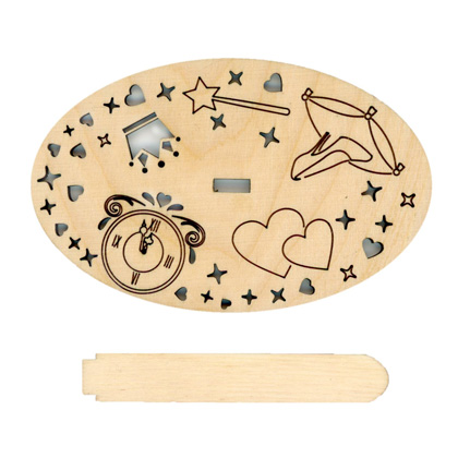 Supporto per ricamo finito 11 cm - Cenerentola