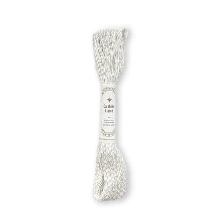 Filato Lamé per Sashiko - Bianco