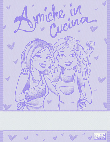 Asciugapiatti - Amiche in Cucina - Lilla