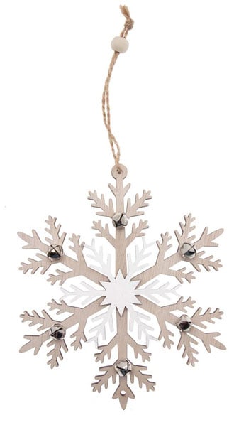 Fiocchi di neve da appendere con sonagli