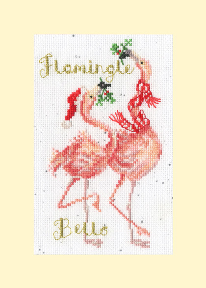 Christmas Cards - Flamingle Bells