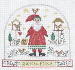 Santa's Flock Snow Globe