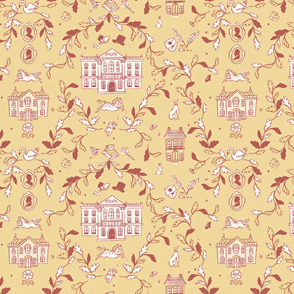 Orgoglio e pregiudizio - Pemberley Giallo 45x110cm.