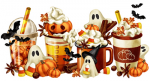 Halloween Coffees Magnet