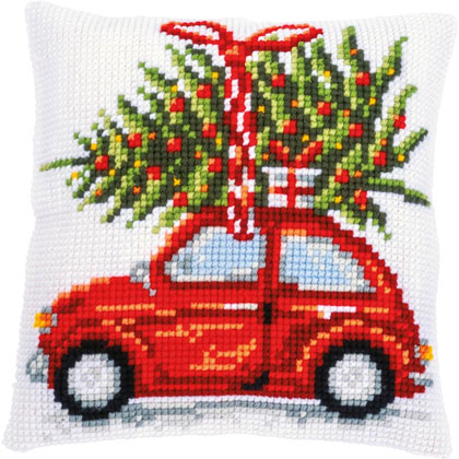 Cuscino: Automobile di Natale