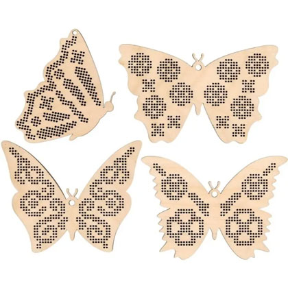 Set di piccole decorazioni per ricamo - Farfalle