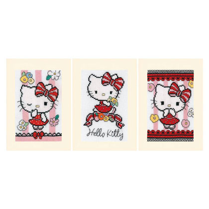 Biglietti di auguri: Hello Kitty Cuteness - Set di 3