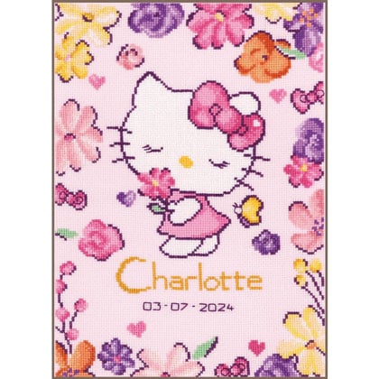 Birthsampler - Hello Kitty Flowers