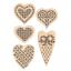 Set di piccole decorazioni per ricamo - Cuori